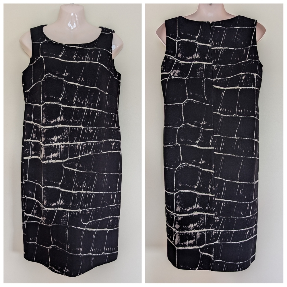 MaxMara Wool Printed Sheath Dress 8